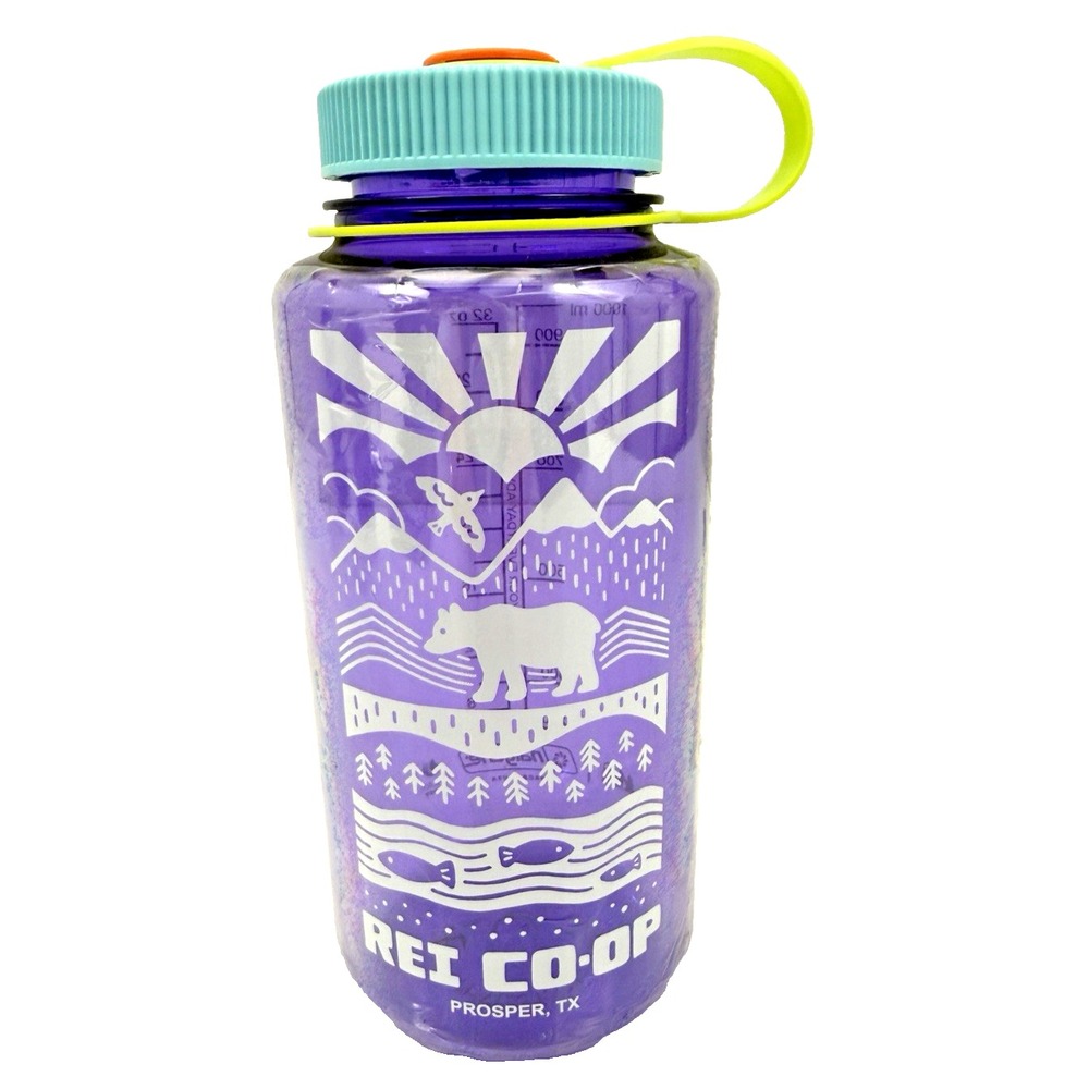 Nalgene Wide Mouth Water Bottle 32oz. Limited Edition REI CO-OP Prosper, TX NEW